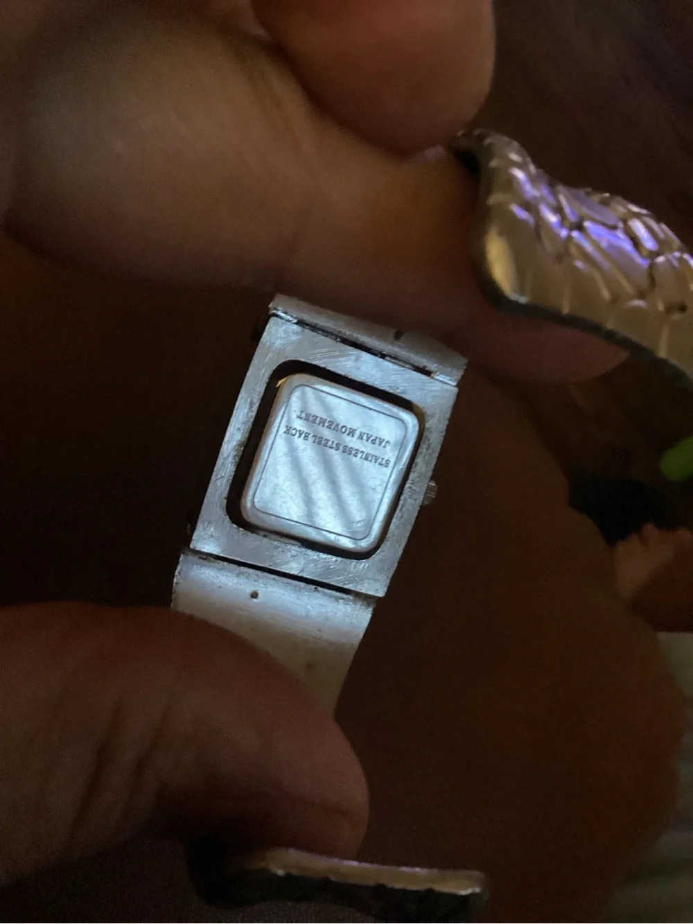Silver Textured Bracelet Watch - Quartz Analog